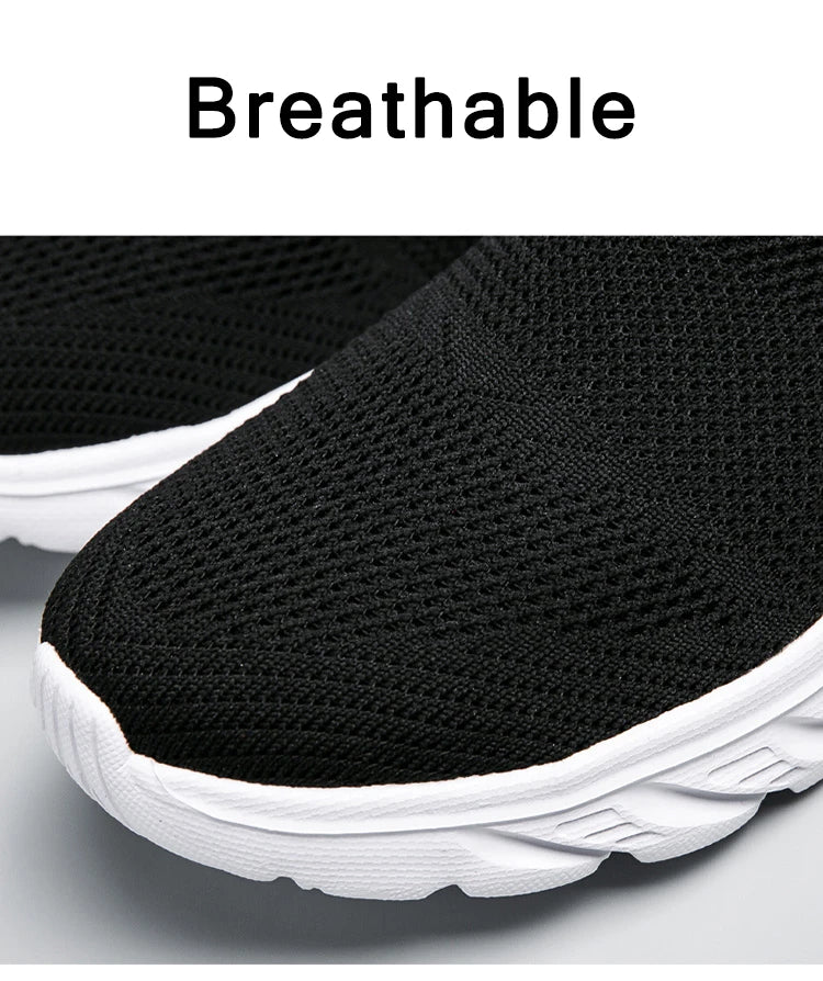Zapatos informales transpirables para hombre, zapatos vulcanizados sin cordones, zapatillas informales ligeras para hombre, zapatos planos antideslizantes suaves, mocasines para exteriores