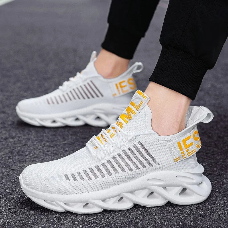 YRZL, zapatos para hombre, zapatillas cómodas, zapatillas transpirables para mujer, par de zapatos para correr, Tenis de malla, zapatos deportivos, talla 36-46, zapatillas para caminar para hombre