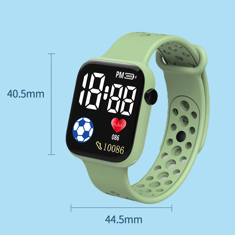 Reloj Deportivo Digital LED Luminoso para Niños