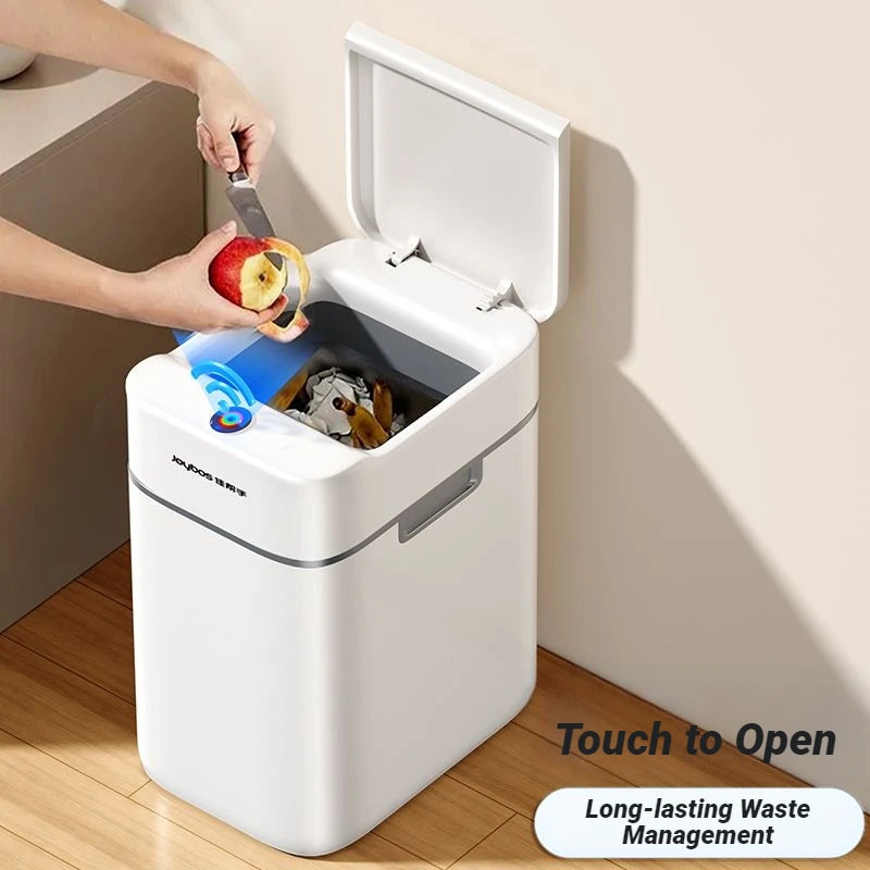 Papelera inteligente Joybos con sensor de movimiento y tapa automática, 12 L