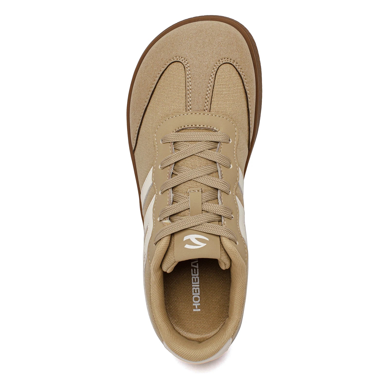 HOBIBEAR Zapatos de punta ancha para hombre y mujer, zapatillas de deporte de tela minimalista con cordones, zapatos casuales para caminar