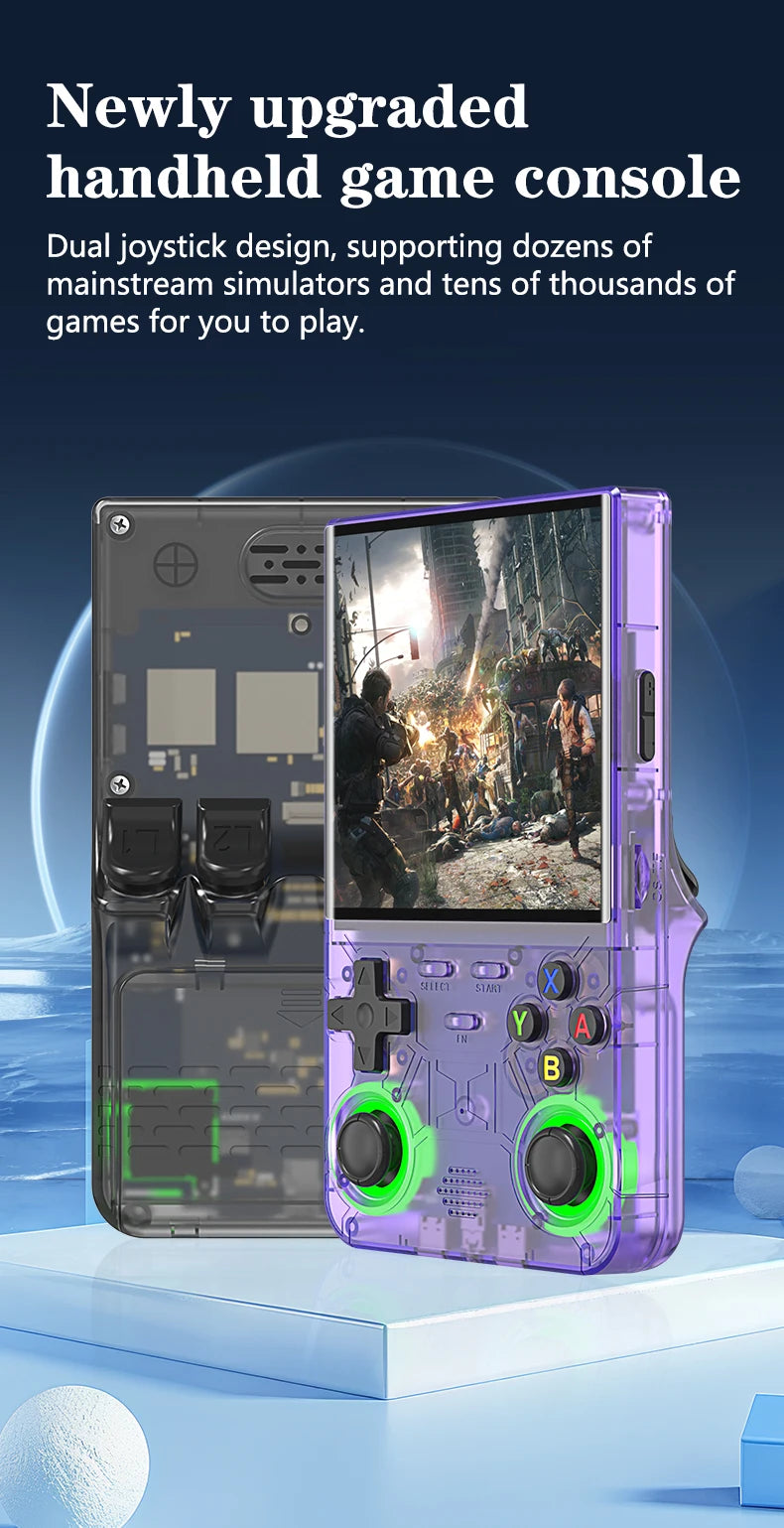 Consola de Videojuegos Retro R36S Ultra, Sistema Linux, Pantalla IPS 4.0 Pulgadas