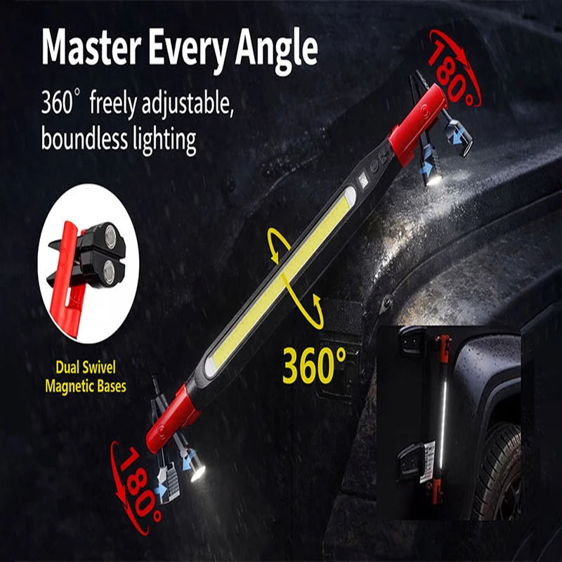 Luz de Trabajo LED Magnética para Reparación Auto