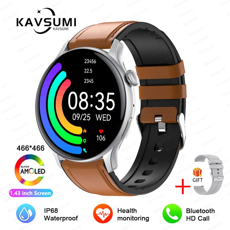 Reloj Inteligente NFC para Mujer con AMOLED, GPS y Llamadas Bluetooth