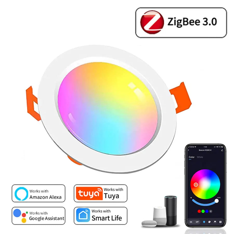 Foco LED Regulable WiFi Zigbee Compatible con Alexa