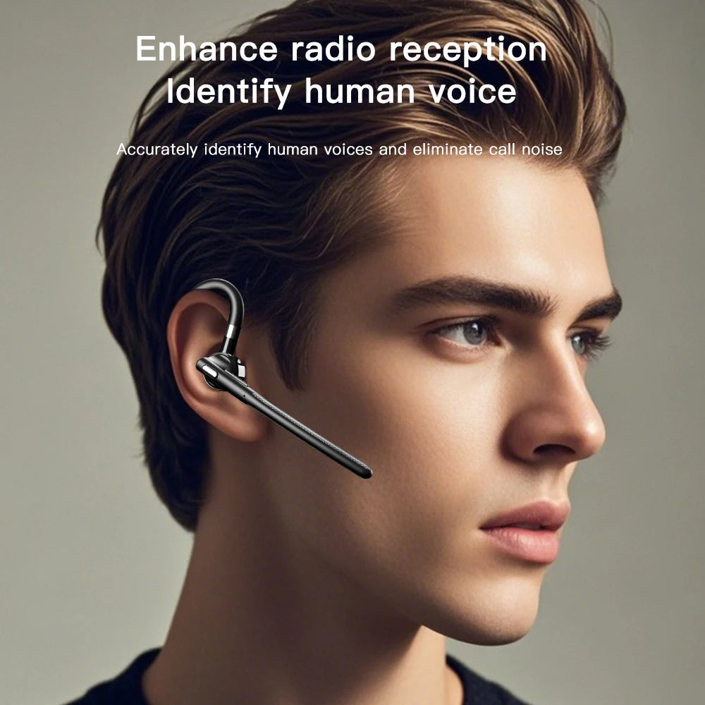 YYK526 Auriculares Bluetooth con cancelación de ruido auriculares deportivos auriculares con pantalla Digital impermeables auriculares de un solo oído sobre la oreja ﻿