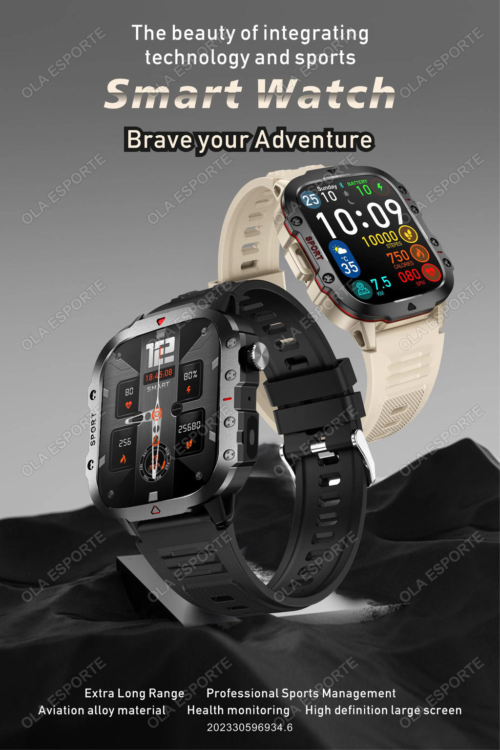 Reloj Inteligente Militar 2026 para Hombre, IP67 3ATM, GPS para Exteriores, Monitor de Actividad Física y Salud, Pantalla de 1.44 Pulgadas, Llamadas Bluetooth