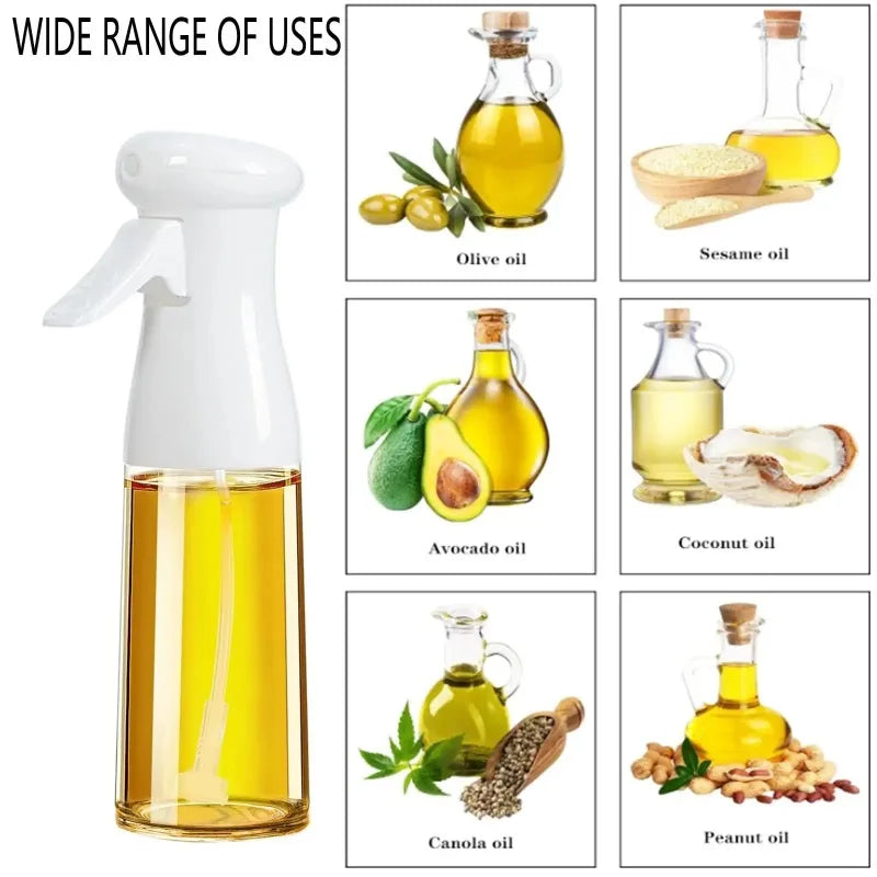 Pulverizador de aceite, botella pulverizadora de aceite de oliva de 200ml/300ml para freidora de aire de cocina, dispensador de aceite, pulverizador de cocina para aceite, vinagre