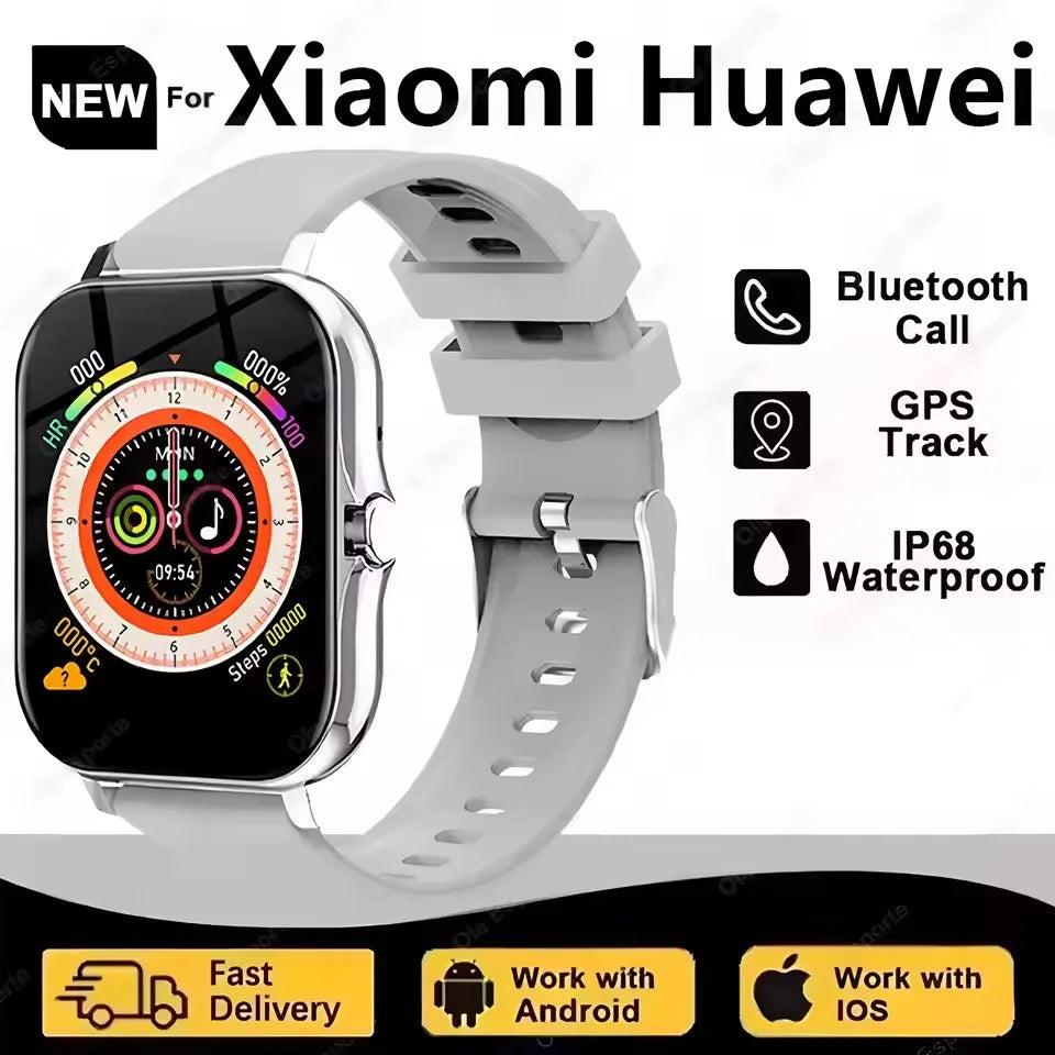 Reloj Inteligente 1.83'' Bluetooth Monitor de Salud Unisex