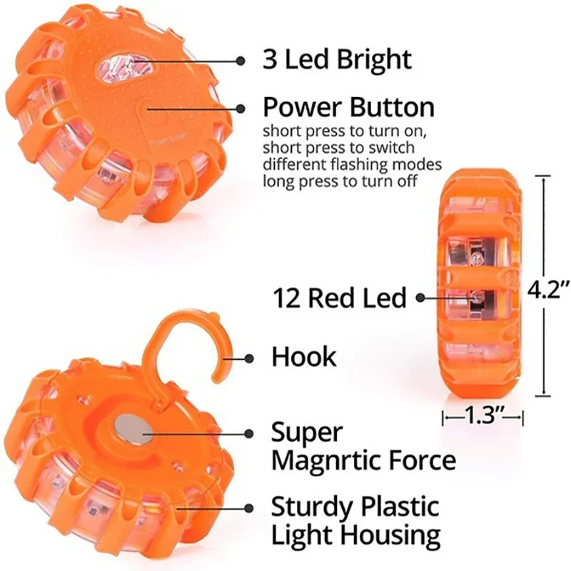Luz LED de Advertencia Estroboscópica para Auto