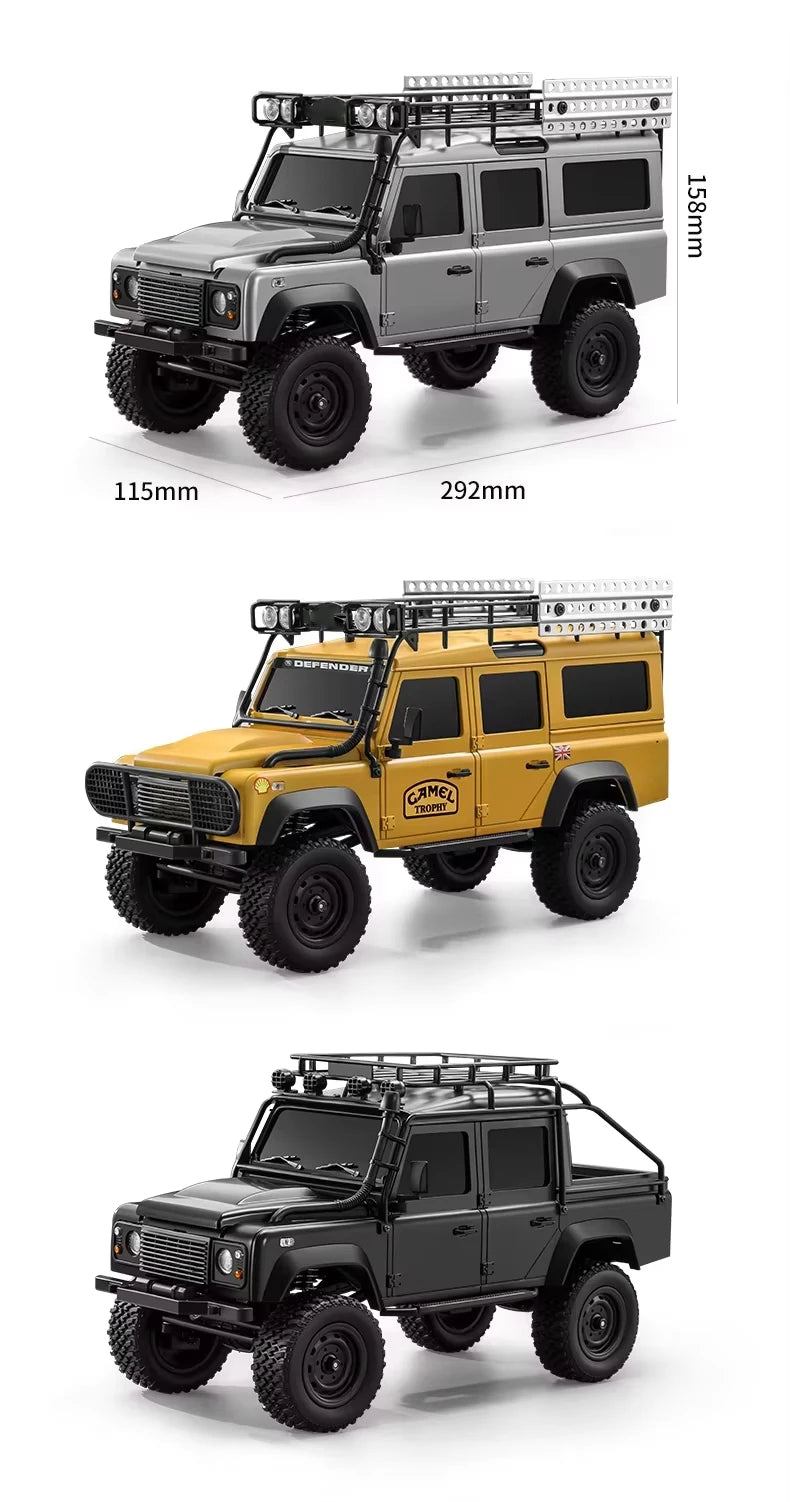 Coche RC 4WD 1:18 JIKEFUN con Batería de Litio y Luces
