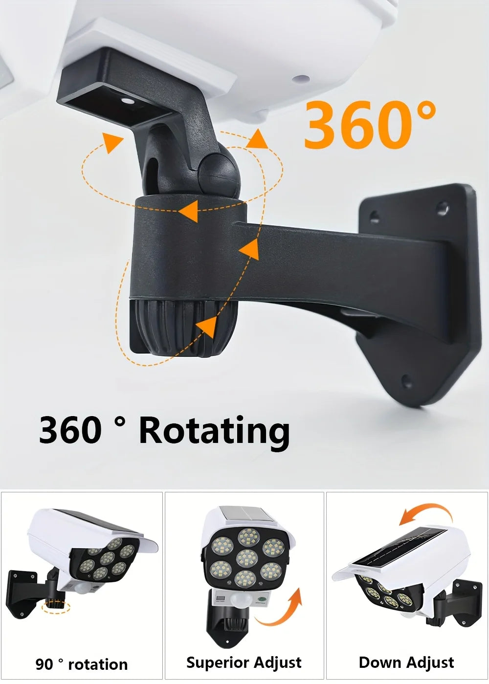 Luz Solar con Sensor de Movimiento para Exterior 77LED 2000 Lúmenes