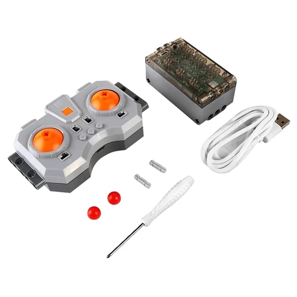 Bloques de construcción electrónicos técnicos, accesorios de reacondicionamiento MOC, micromotor, piezas de funciones de potencia RC, bloques de coche DIY creativos, juguetes para niños