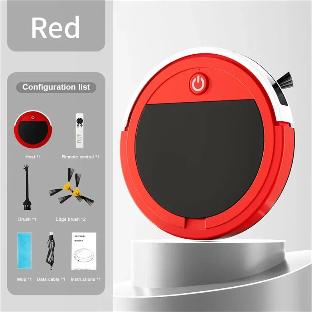 Fregona Inteligente Multifuncional, Aspiradora con Control Remoto, Robot Silencioso