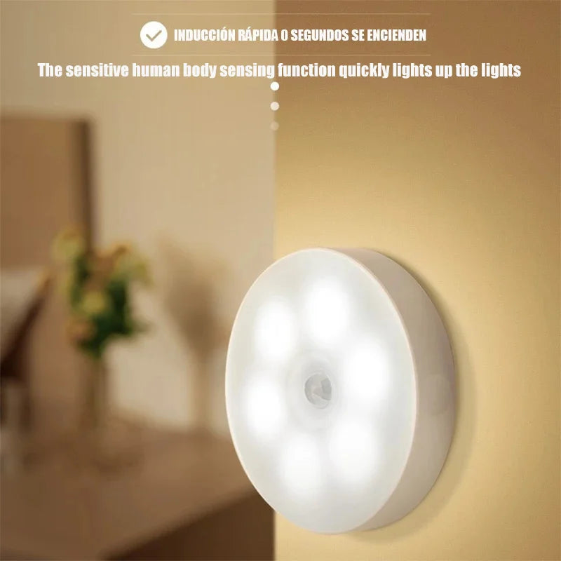 Luces LED Inteligentes con Sensor Corporal para Armario