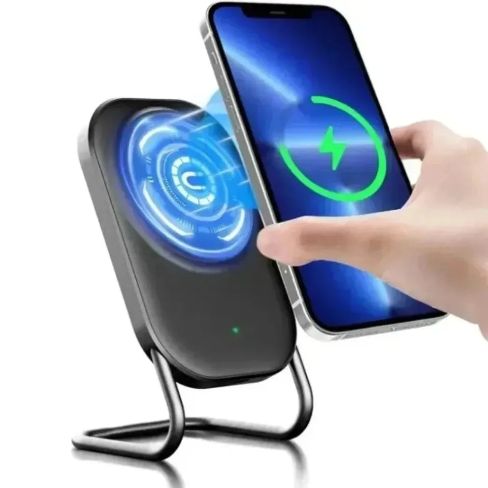 Cargador Inalámbrico Magnético de Escritorio, Soporte para Teléfono Celular, Estación de Carga Rápida para Magsafe iPhone 17 16 15 14 13 Pro Max