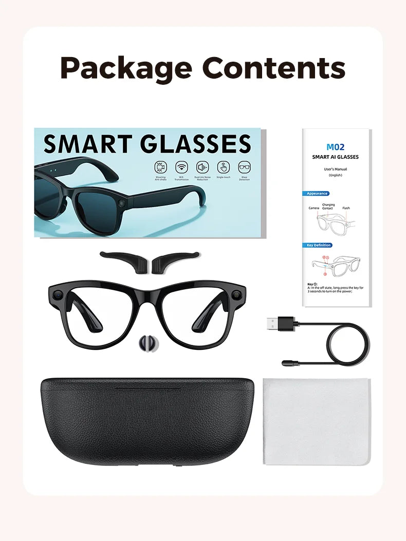 Gafas Inteligentes 2026 Cámara 800W y Traducción