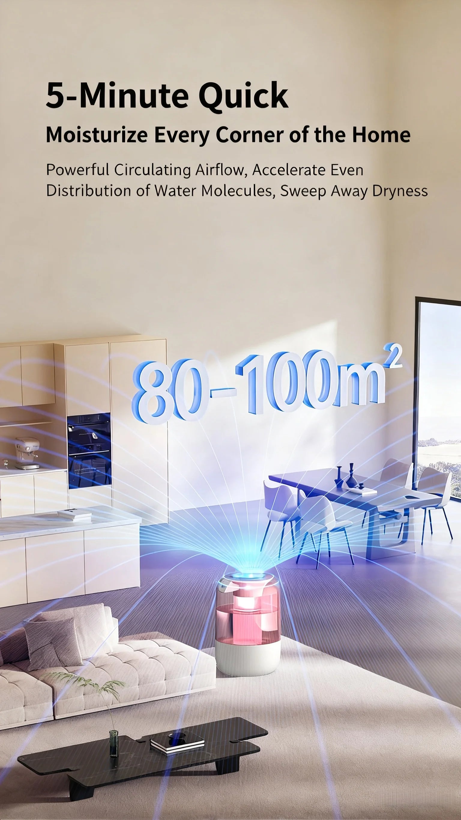 Humidificador de Doble Pulverización con Sensor