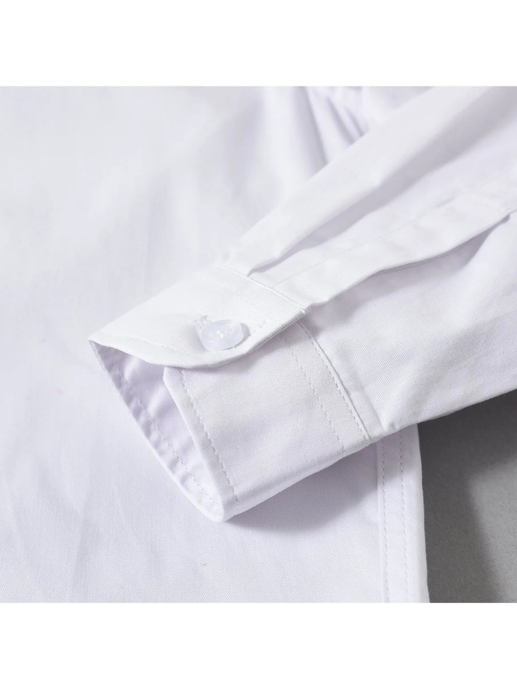 Camisas blancas de manga larga para niños, uniformes escolares