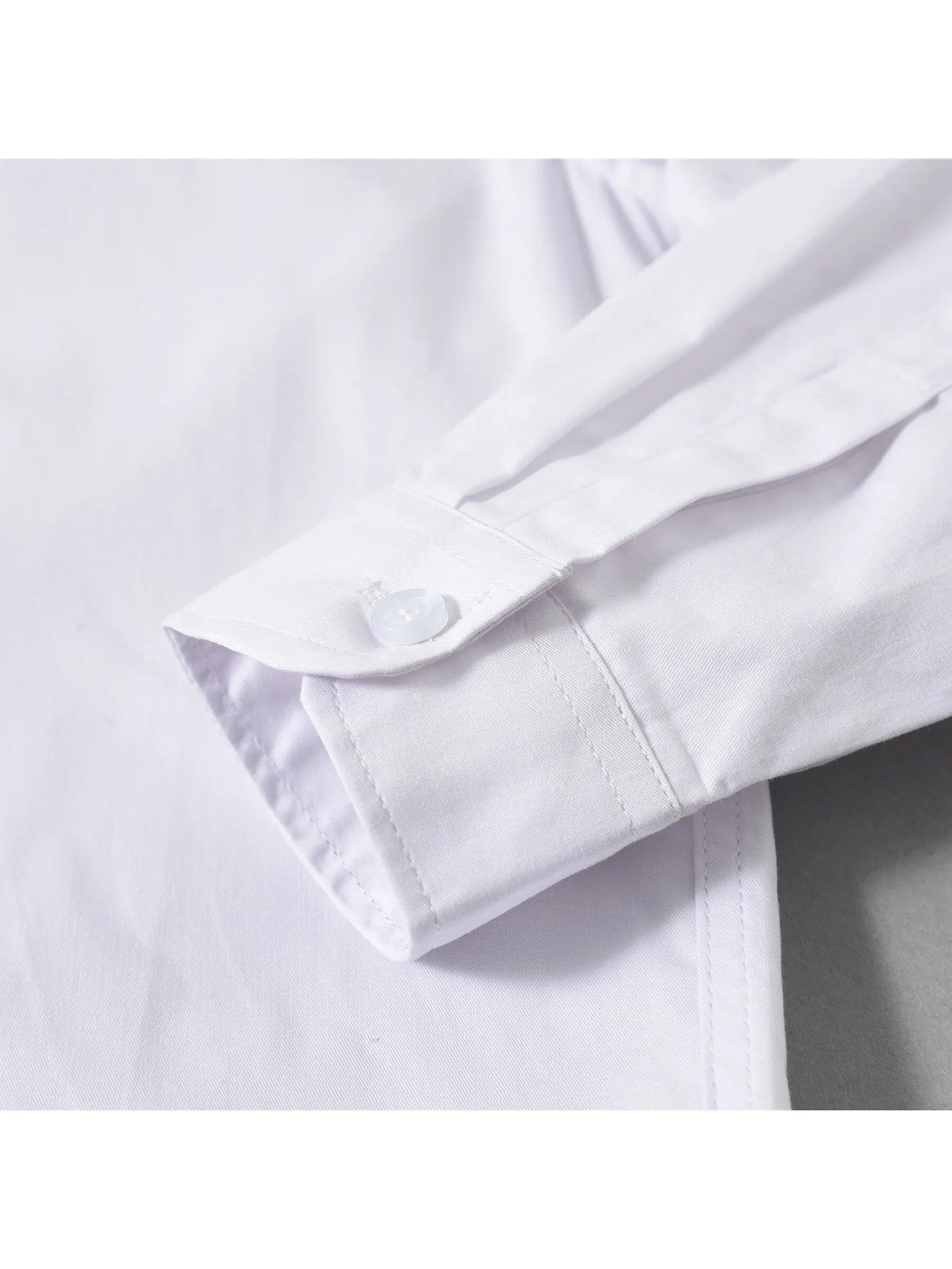 Camisas blancas de manga larga para niños, uniformes escolares