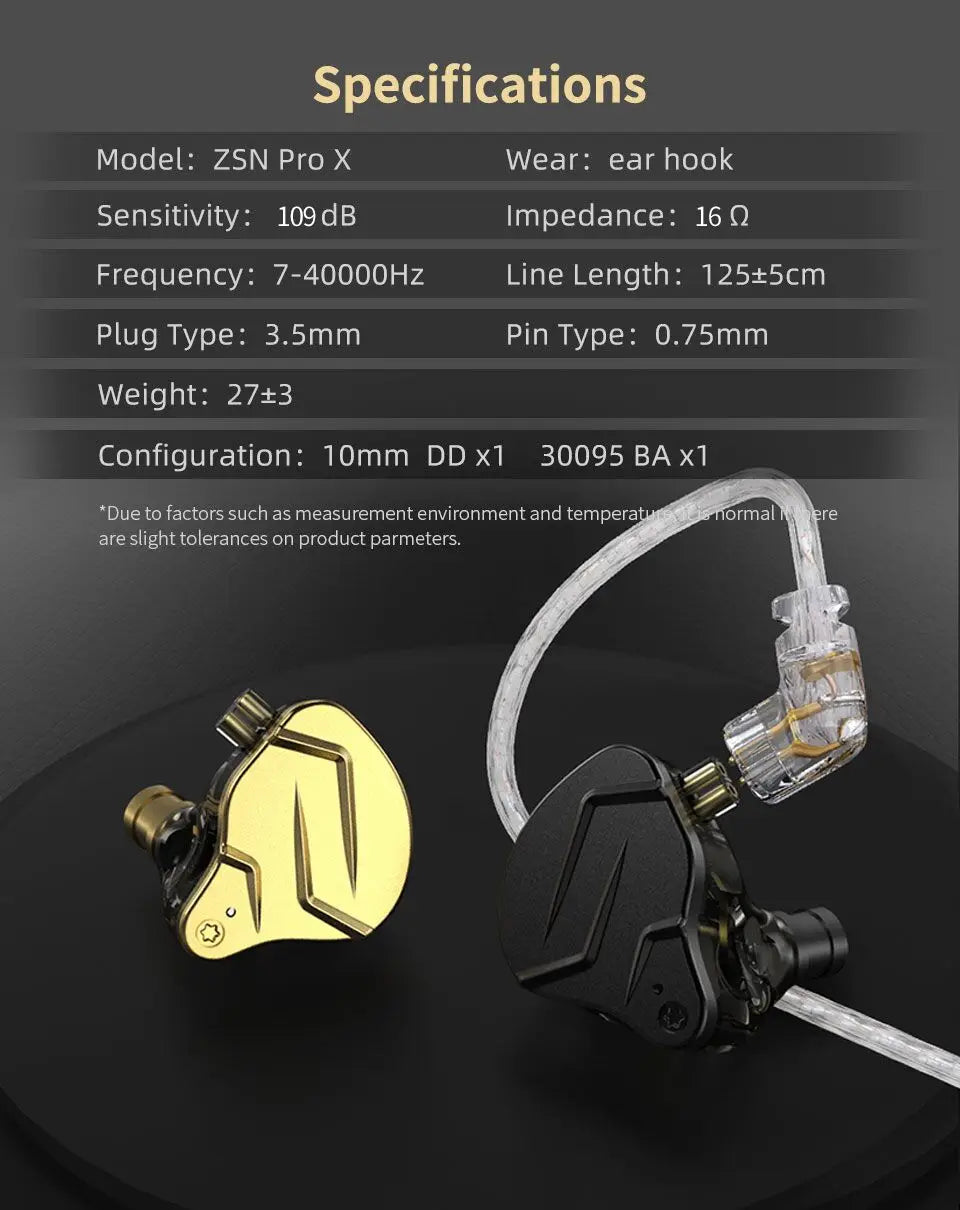 KZ ZSN Pro X Auriculares Híbridos de Metal