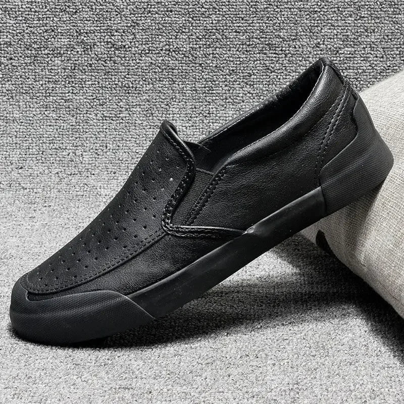 Nuevo en zapatos informales para hombre, sin cordones, talla 45, liquidación barata, elegantes, tendencia 20225, zapatos de cuero elegantes para hombre, clásicos y originales