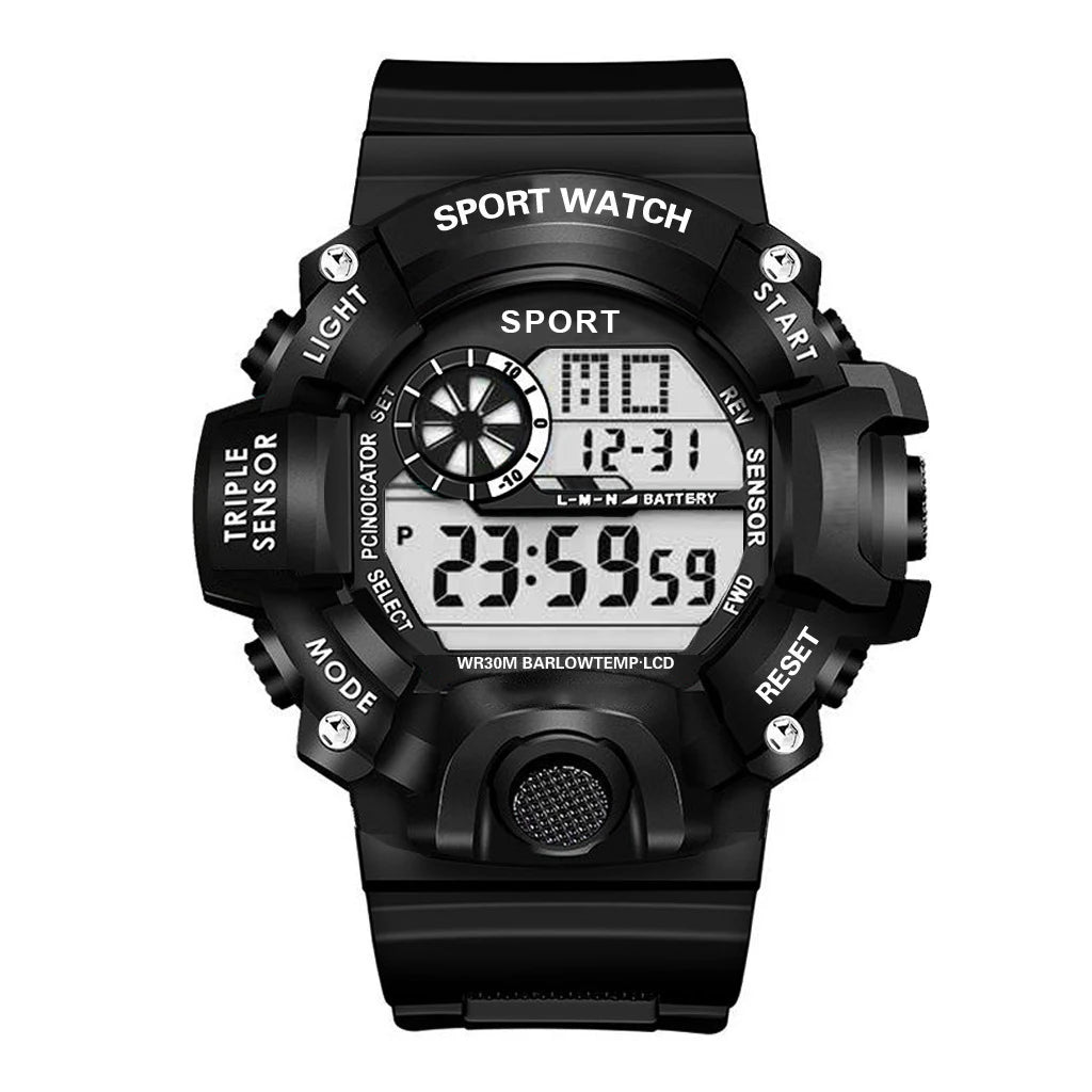 Reloj Digital LED YIKAZE para hombre, relojes deportivos para hombre, reloj electrónico para Fitness, relojes deportivos militares multifunción, reloj, regalos para niños