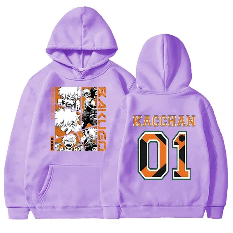 Buzo con Capucha Anime Bakugou Katsuki - Estampado Unisex