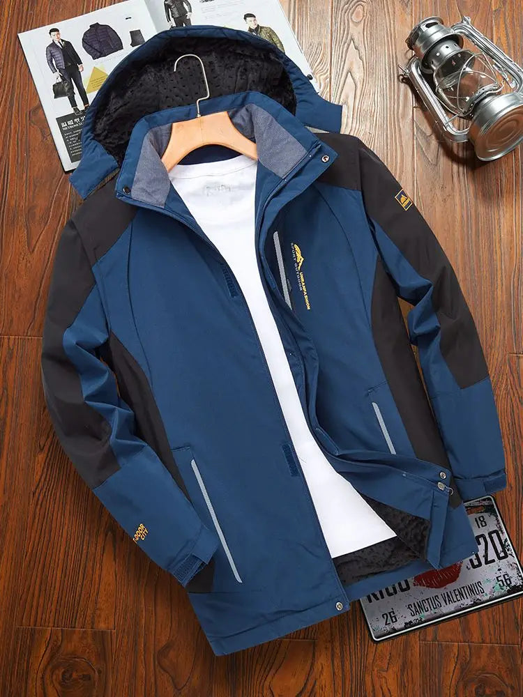 Parka militar con capucha para hombre, abrigo grueso y cálido a prueba de viento, Anorak, chaquetas de invierno