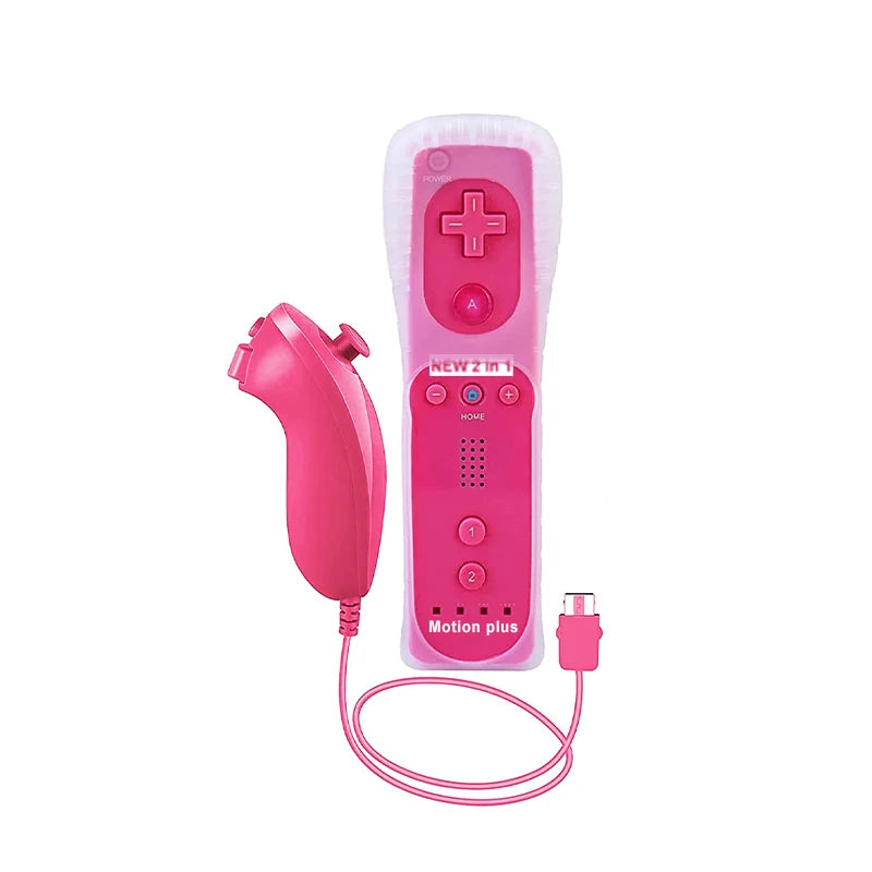 Pack 2 Controles Motion Plus con Nunchuck para Nintendo Wii