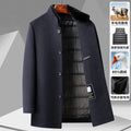 Abrigo de Lana con Plumón Desmontable para Hombre – Otoño/Invierno