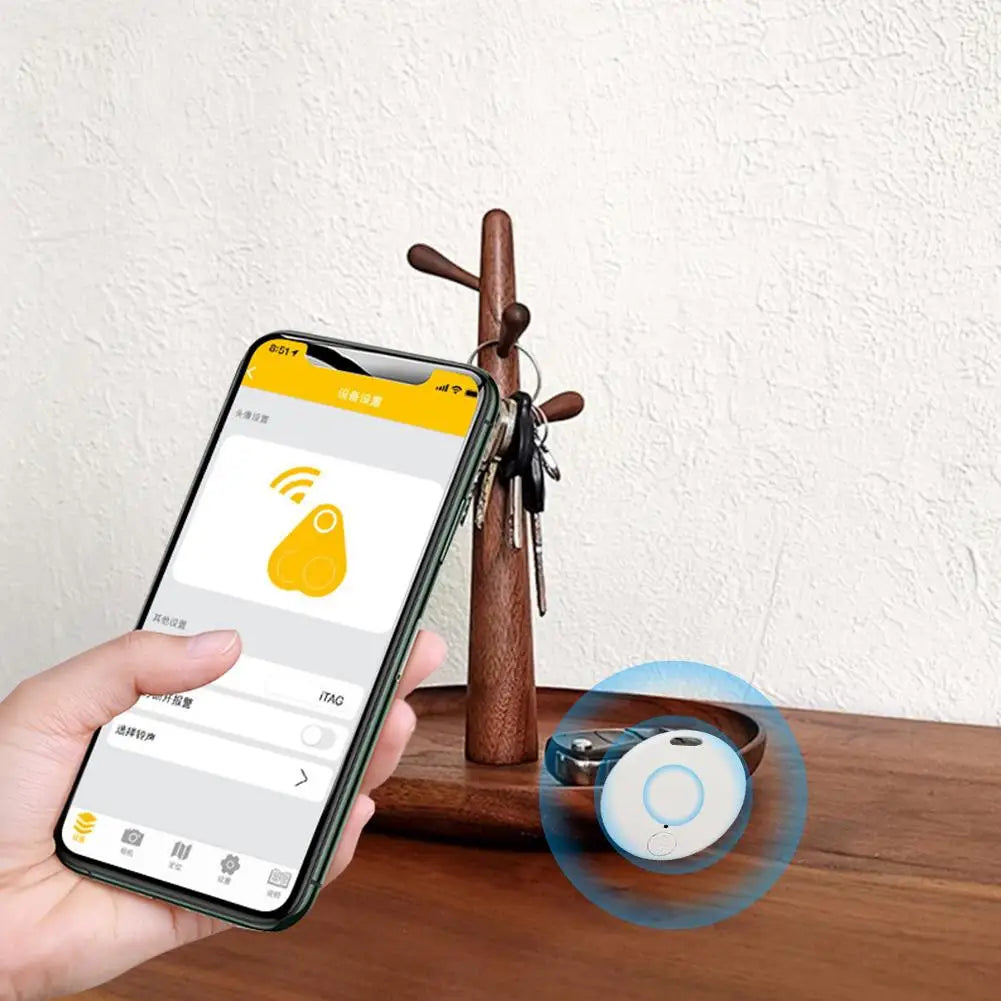 Mini localizador GPS con alarma antipérdida, llavero tipo billetera, etiqueta inteligente, rastreador Compatible con Bluetooth, llavero para perros, mascotas, rastreador de llaves para niños