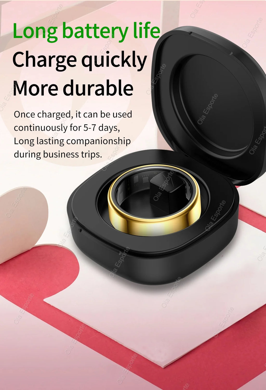 Anillo inteligente presión arterial monitoreo de salud del sueño modo multideporte smartring IP68 impermeable cuidado remoto hombres mujeres