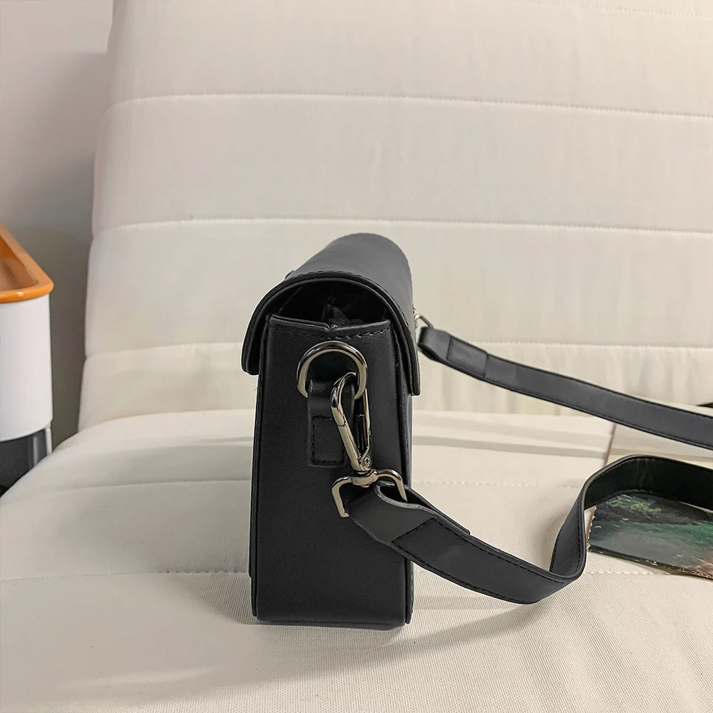 Bolso Cruzado de Cuero Genuino para Hombre, Compacto