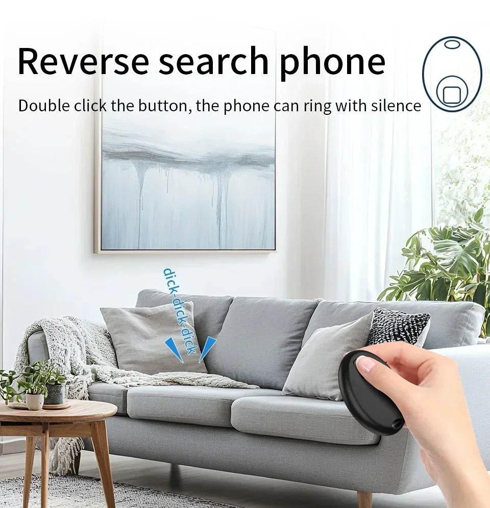 Mini Rastreador GPS Inteligente con Bluetooth, Dispositivo Antipérdida para Mascotas, Compatible con la Aplicación Find My de iOS, Localizador de Llaves, Maletas, Niños, Perros y Gatos