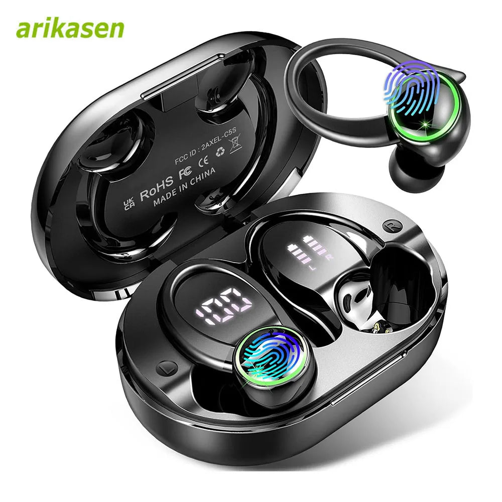 Auriculares Bluetooth 5.3 Graves Pantalla LED 48H