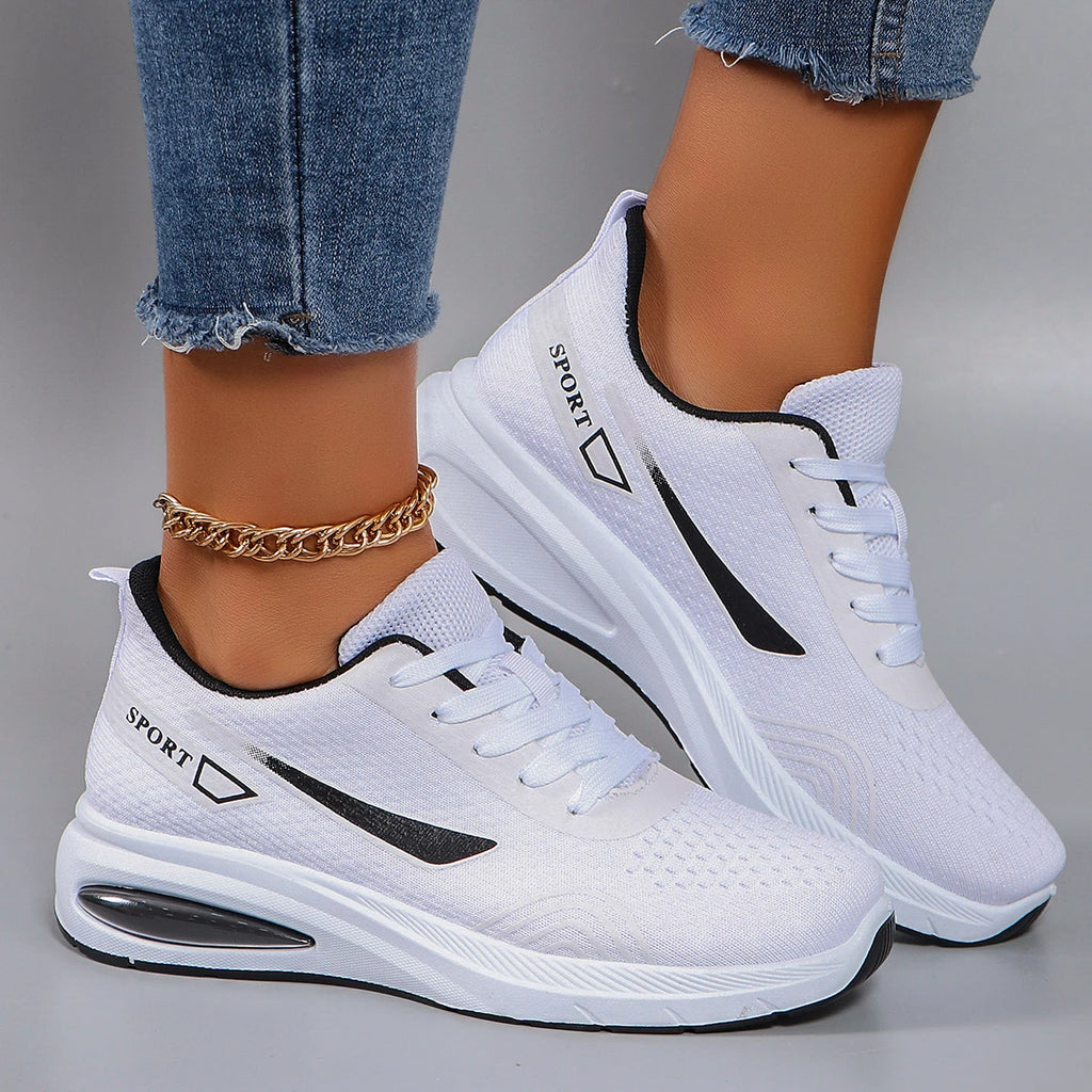 Nuevos zapatos deportivos de primavera para mujer, zapatos deportivos informales a la moda, transpirables, ligeros, antideslizantes, resistentes al desgaste, zapatos planos