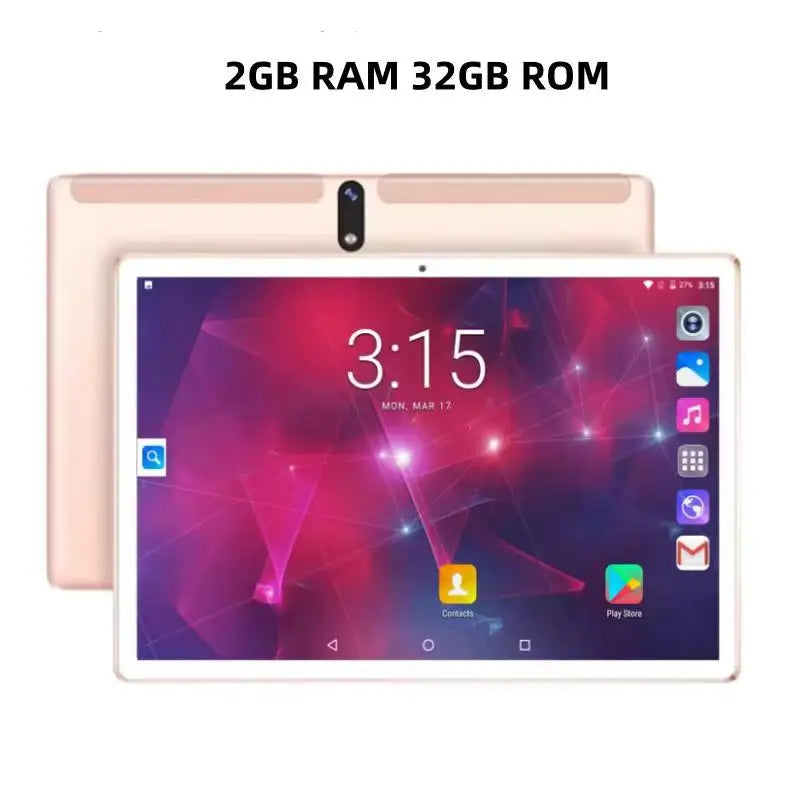 Tablet PC Android 9.0 de 10.1 Pulgadas en Oferta, CPU MTK9863 de Cuatro Núcleos, 2GB/3GB de RAM, 32GB de ROM, Cámara Dual, Pantalla IPS de 1280*800, Tipo-C, 5000mAh