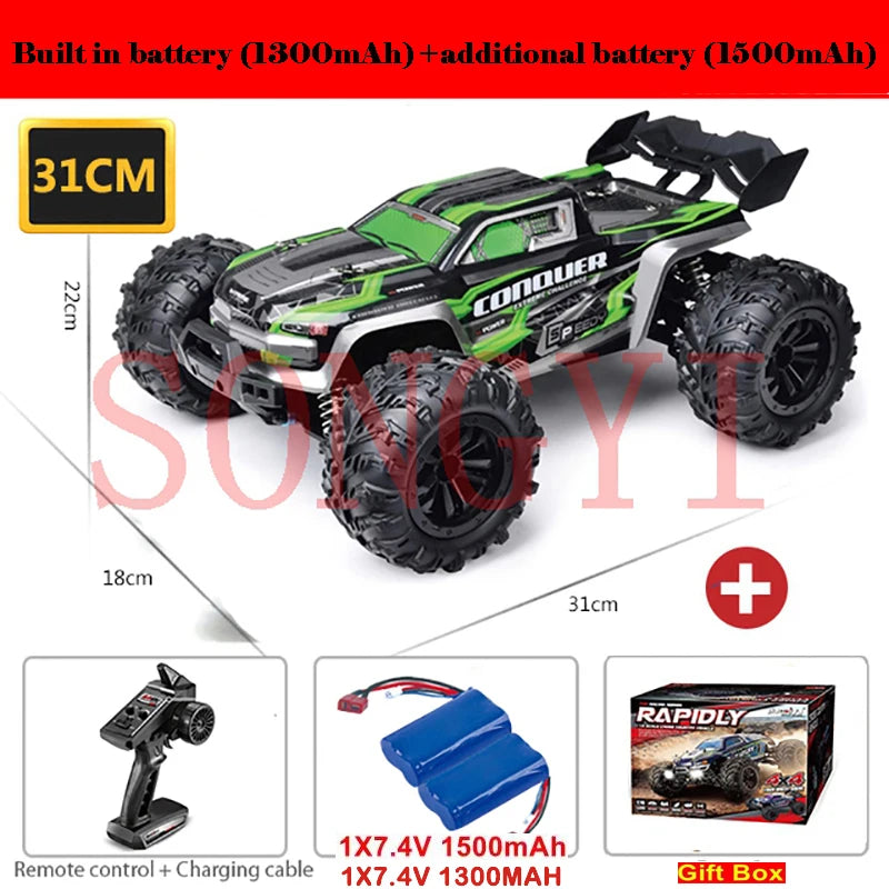 Auto RC 4WD 1:16 de Alta Velocidad 80 KM/H con Control Remoto
