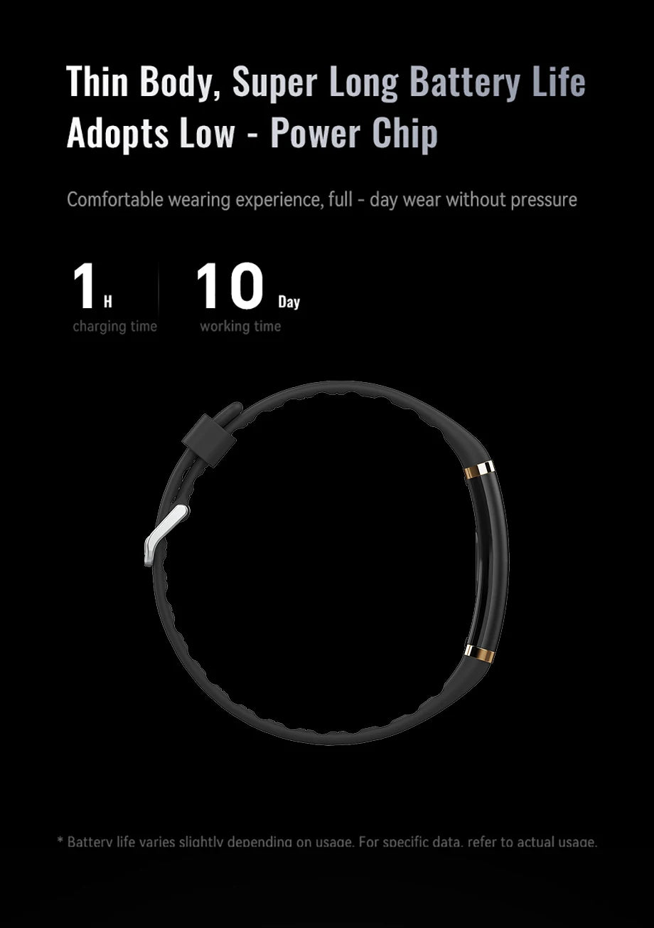 Pulsera inteligente Bluetooth LIGE con monitor de salud y frecuencia cardíaca