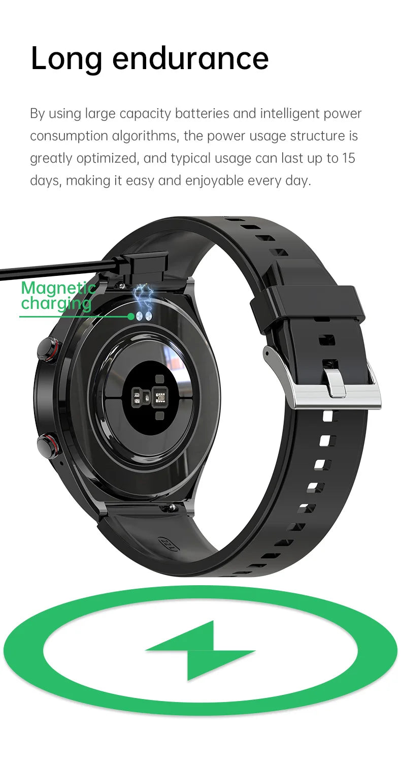 GEJIAN Reloj Inteligente ECG HRV IP67