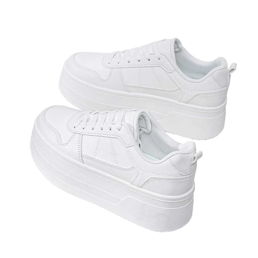 Zapatillas de plataforma para mujer con malla transpirable - 5 cm