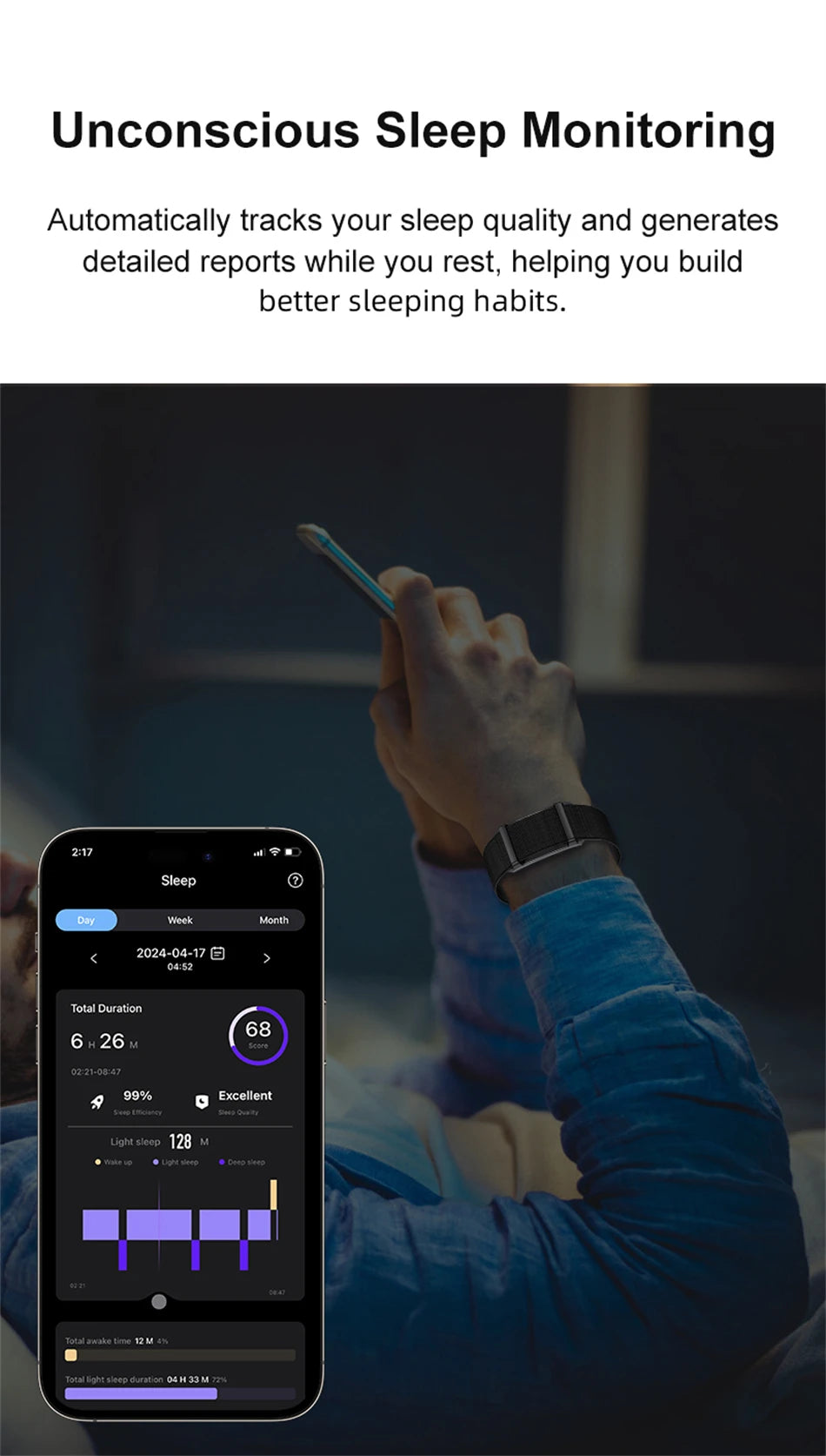 Pulsera Inteligente LIGE para Parejas Deportiva