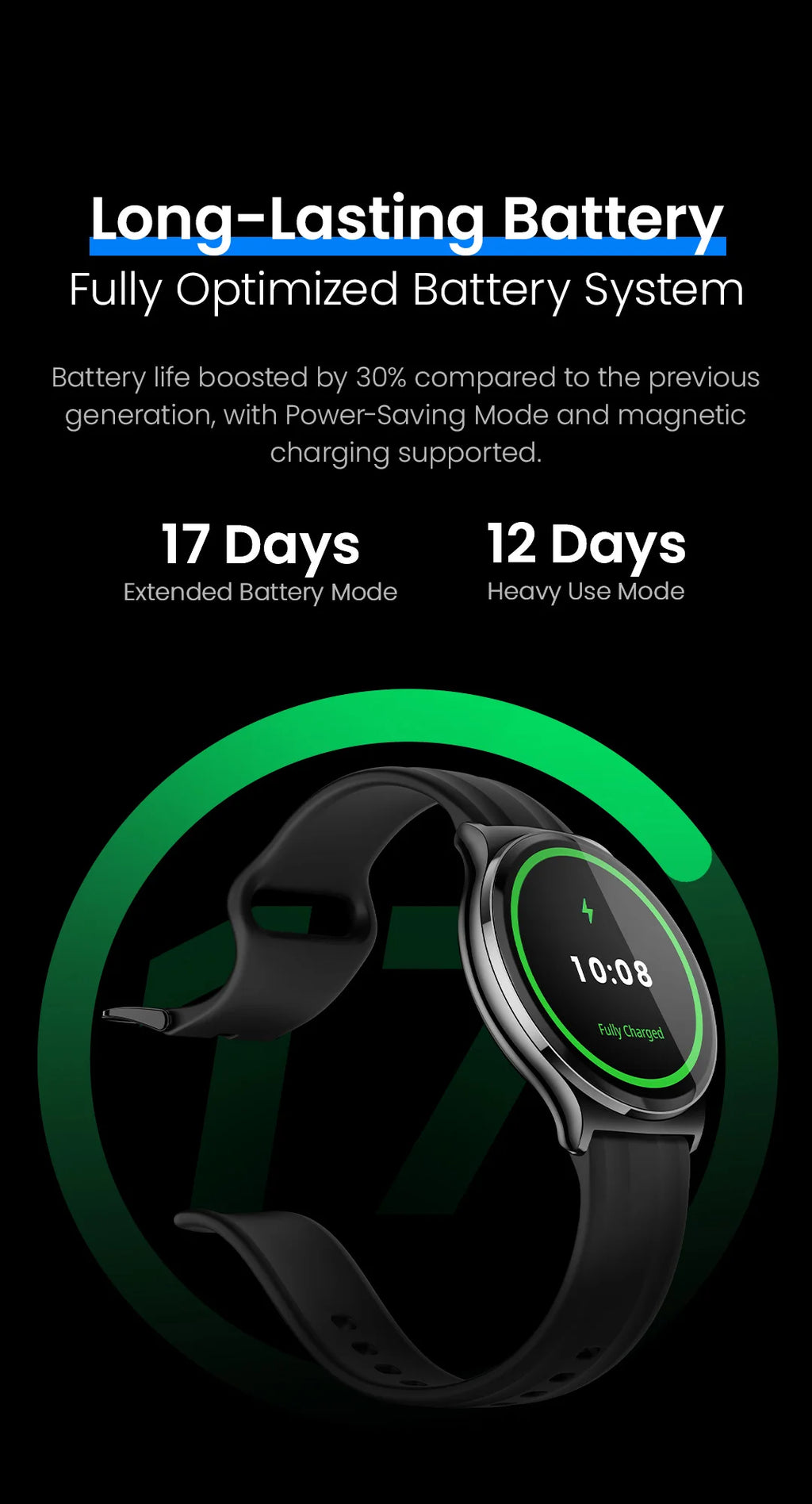 Reloj Inteligente Solar Lite 2 con AMOLED, Modos Deportivos y Llamadas