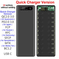 Estuche DIY para Power Bank 10x18650 con Carga Rápida QC 3.0