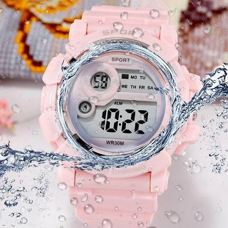 Relojes de moda para niños, reloj Digital deportivo luminoso resistente al agua, relojes con alarma, reloj electrónico inteligente para niños y niñas, regalo