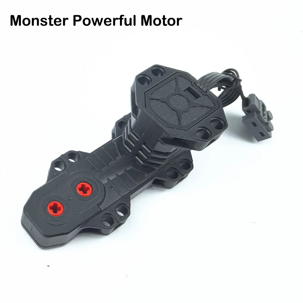 Bloques de construcción electrónicos técnicos, accesorios de reacondicionamiento MOC, micromotor, piezas de funciones de potencia RC, bloques de coche DIY creativos, juguetes para niños