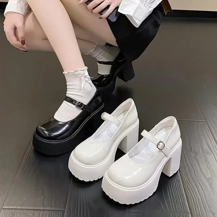 Zapatos Mary Jane de Tacón Alto para Mujer con Correa