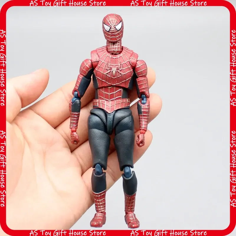 Figura de Acción de Spiderman de 14 cm de Hot Toys - Versión Peter Tobey Maguire Anime Shf, Modelo Articulado, Muñeco Coleccionable, Regalo