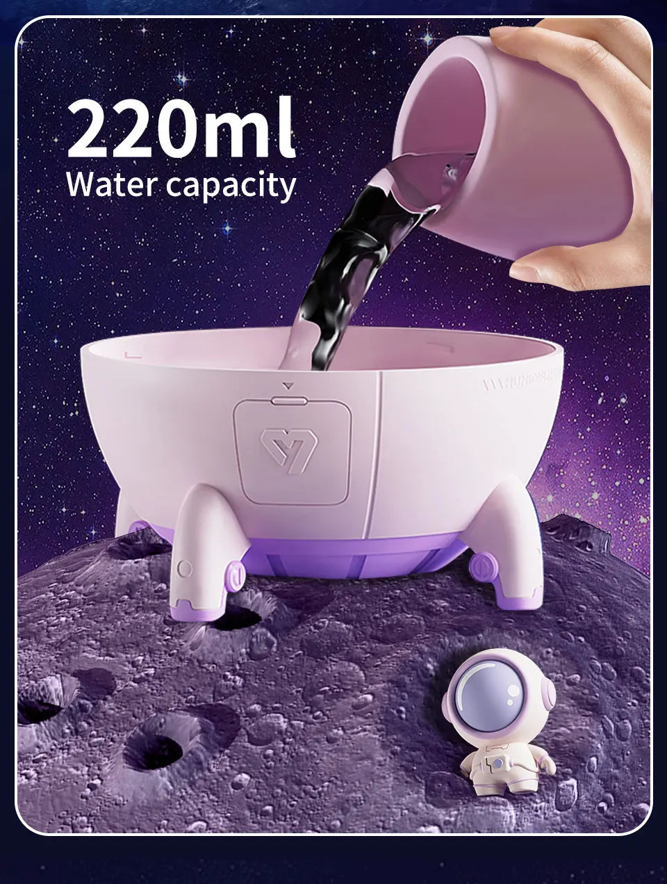 Luz LED Nocturna Humidificador Cápsula Espacial